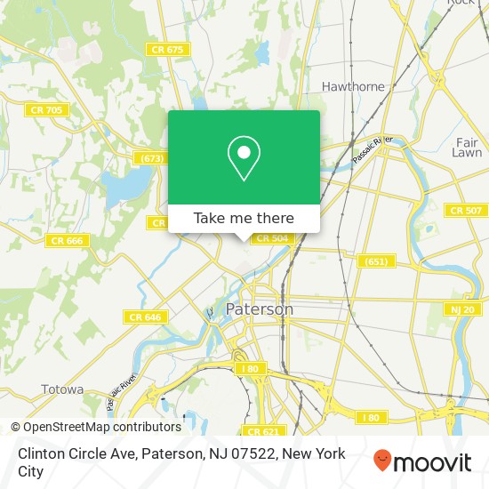Clinton Circle Ave, Paterson, NJ 07522 map