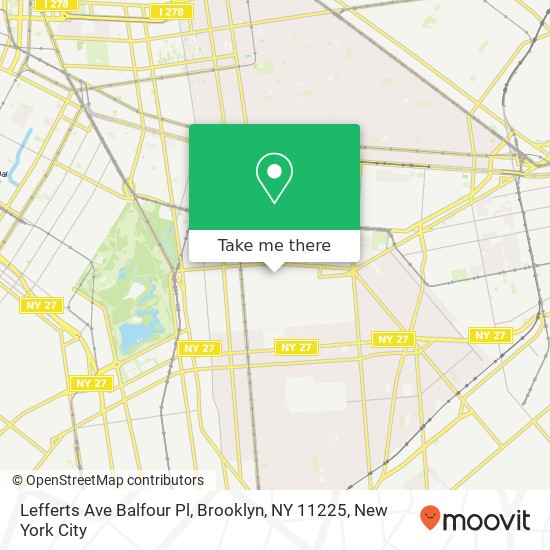 Mapa de Lefferts Ave Balfour Pl, Brooklyn, NY 11225