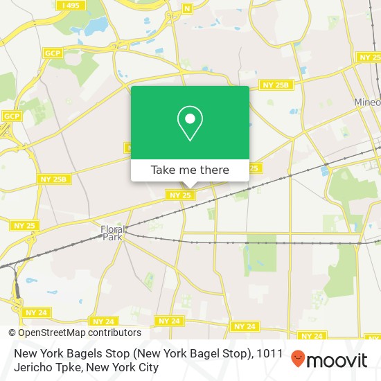 Mapa de New York Bagels Stop (New York Bagel Stop), 1011 Jericho Tpke