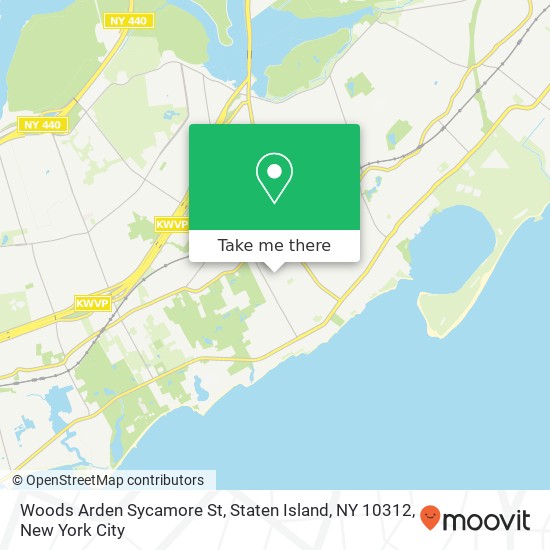 Mapa de Woods Arden Sycamore St, Staten Island, NY 10312