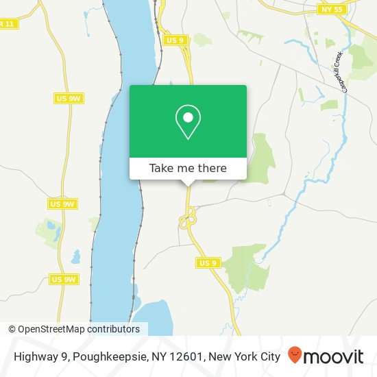 Highway 9, Poughkeepsie, NY 12601 map