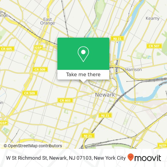 W St Richmond St, Newark, NJ 07103 map