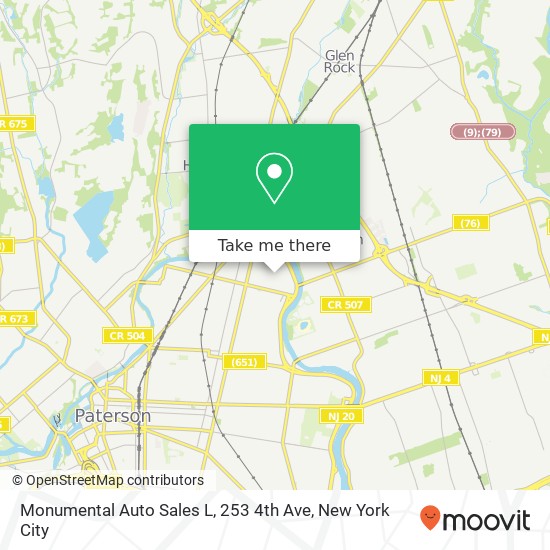 Mapa de Monumental Auto Sales L, 253 4th Ave