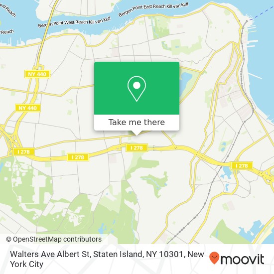 Walters Ave Albert St, Staten Island, NY 10301 map