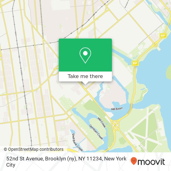 Mapa de 52nd St Avenue, Brooklyn (ny), NY 11234