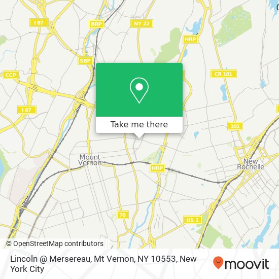 Lincoln @ Mersereau, Mt Vernon, NY 10553 map