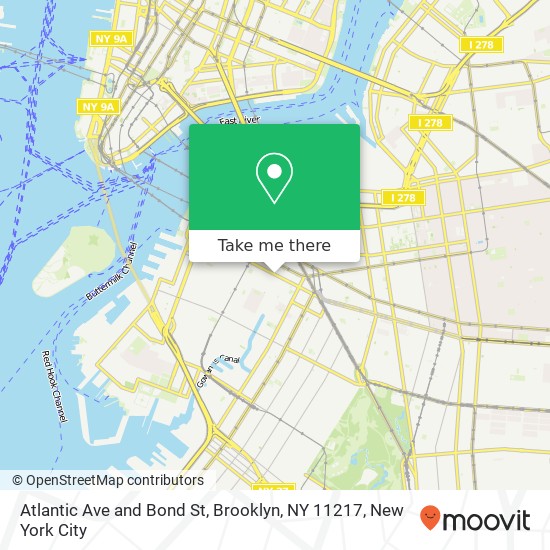 Atlantic Ave and Bond St, Brooklyn, NY 11217 map