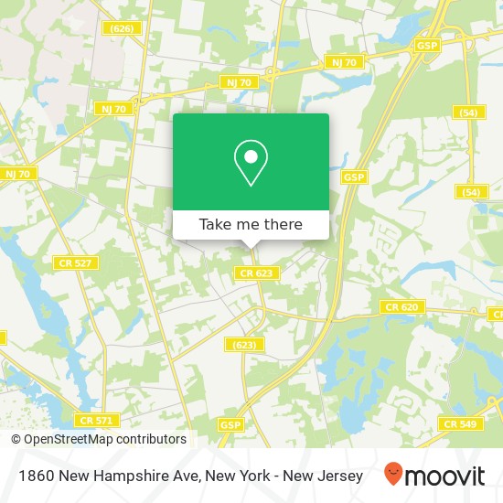 1860 New Hampshire Ave, Toms River, NJ 08755 map