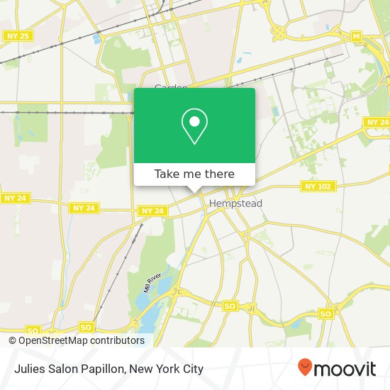 Julies Salon Papillon map