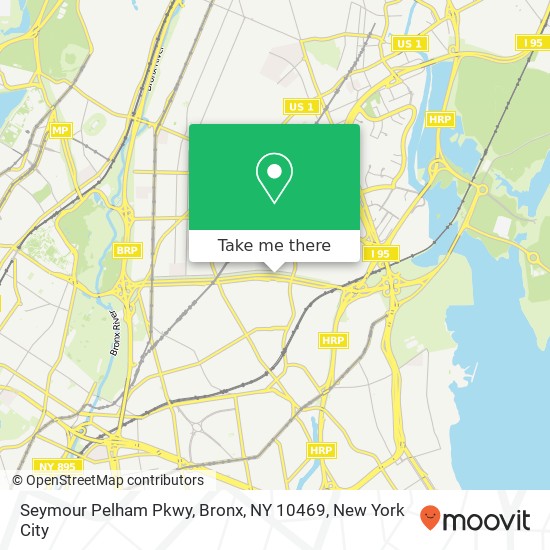 Mapa de Seymour Pelham Pkwy, Bronx, NY 10469