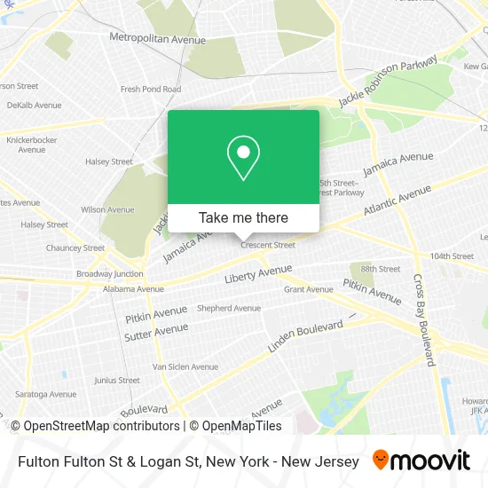 Fulton Fulton St & Logan St map