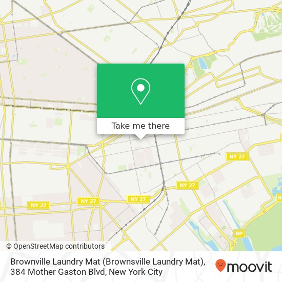 Mapa de Brownville Laundry Mat (Brownsville Laundry Mat), 384 Mother Gaston Blvd
