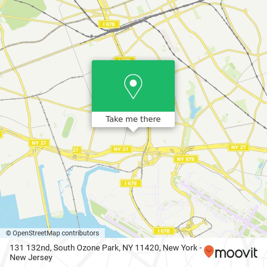 Mapa de 131 132nd, South Ozone Park, NY 11420