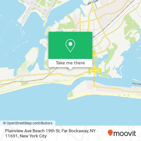 Mapa de Plainview Ave Beach 19th St, Far Rockaway, NY 11691