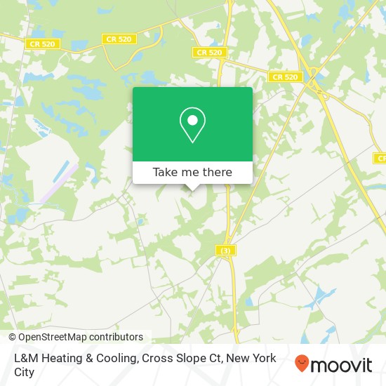 Mapa de L&M Heating & Cooling, Cross Slope Ct