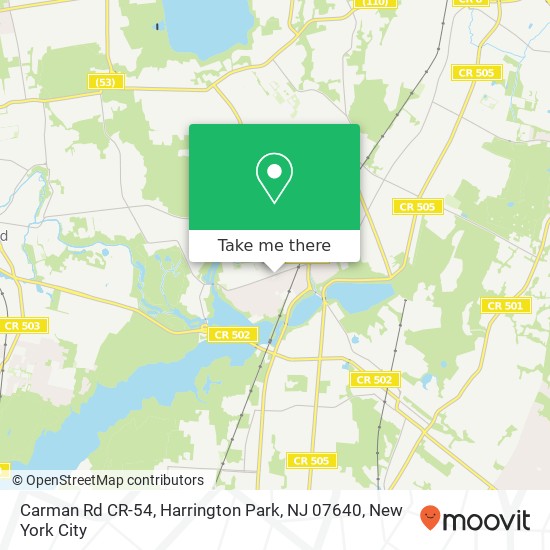 Carman Rd CR-54, Harrington Park, NJ 07640 map