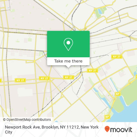 Mapa de Newport Rock Ave, Brooklyn, NY 11212