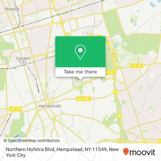 Mapa de Northern Hofstra Blvd, Hempstead, NY 11549