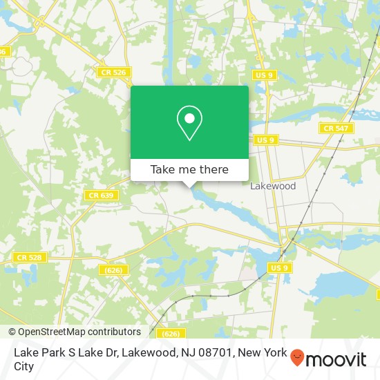 Lake Park S Lake Dr, Lakewood, NJ 08701 map