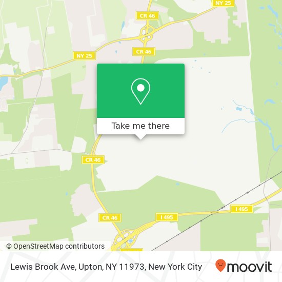 Lewis Brook Ave, Upton, NY 11973 map