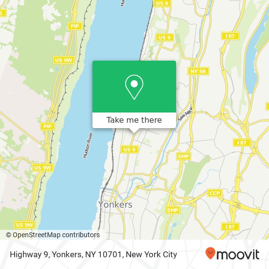 Highway 9, Yonkers, NY 10701 map
