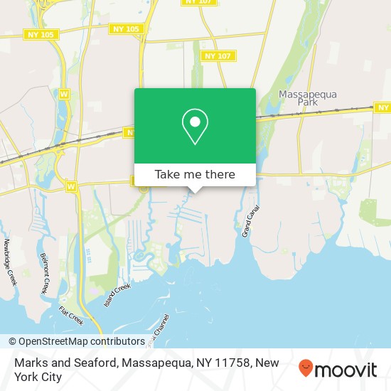 Mapa de Marks and Seaford, Massapequa, NY 11758
