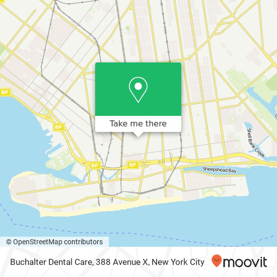 Mapa de Buchalter Dental Care, 388 Avenue X