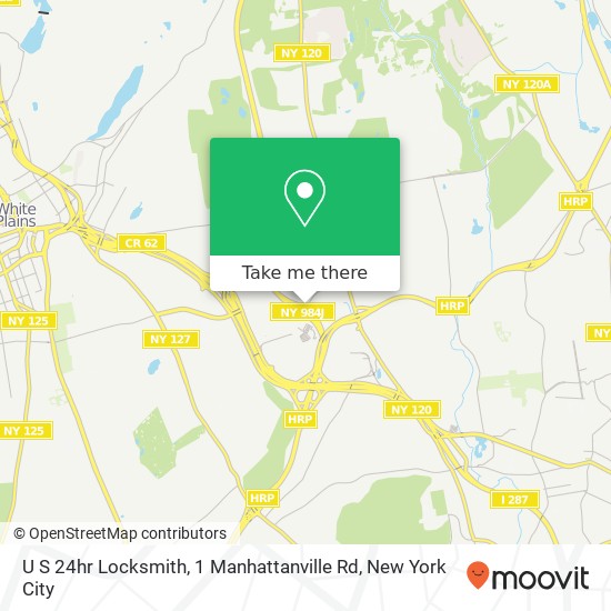 U S 24hr Locksmith, 1 Manhattanville Rd map