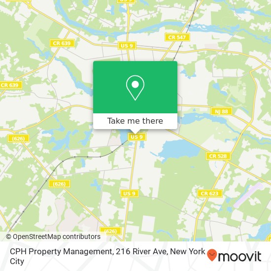 CPH Property Management, 216 River Ave map