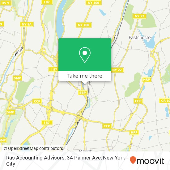 Mapa de Ras Accounting Advisors, 34 Palmer Ave