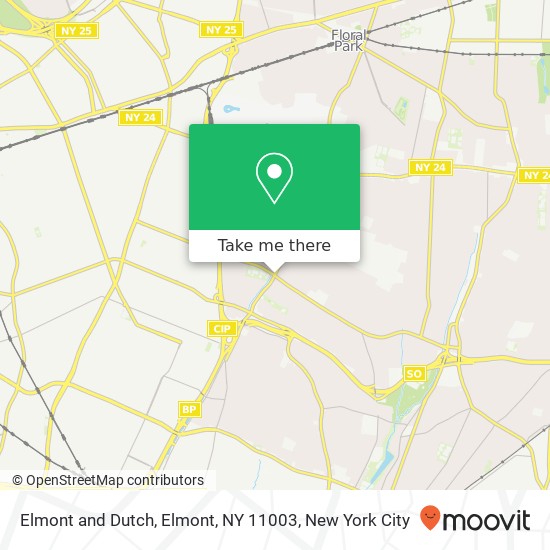 Mapa de Elmont and Dutch, Elmont, NY 11003