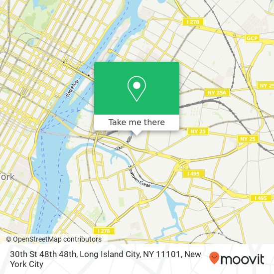 Mapa de 30th St 48th 48th, Long Island City, NY 11101