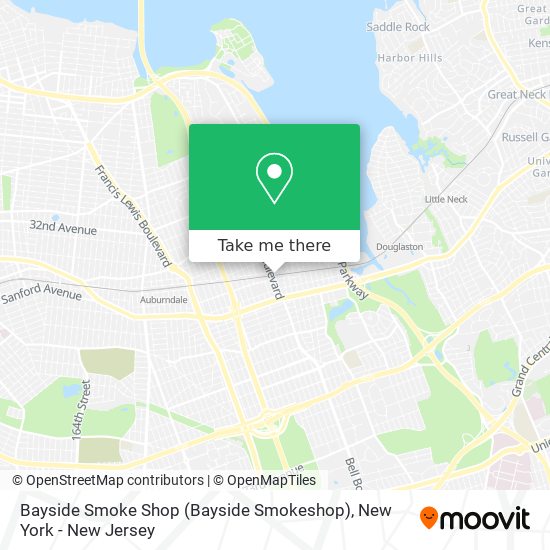 Mapa de Bayside Smoke Shop (Bayside Smokeshop)