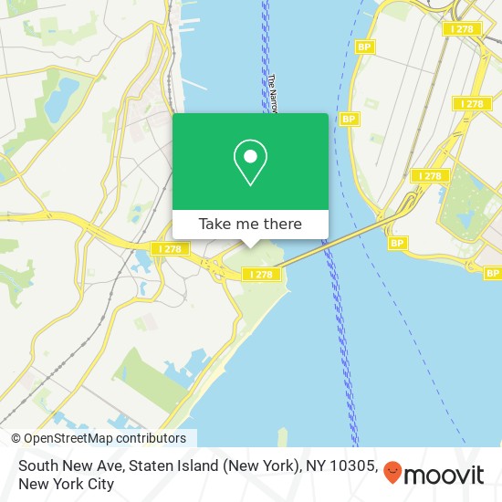 South New Ave, Staten Island (New York), NY 10305 map
