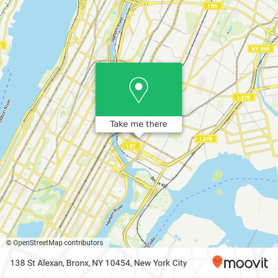 138 St Alexan, Bronx, NY 10454 map