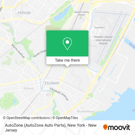 AutoZone (AutoZone Auto Parts) map