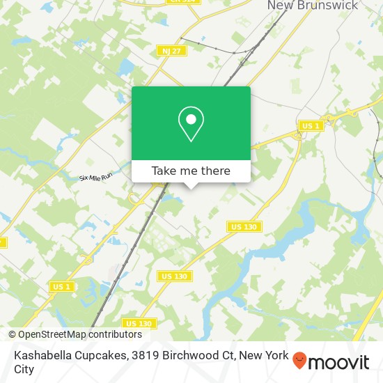 Mapa de Kashabella Cupcakes, 3819 Birchwood Ct