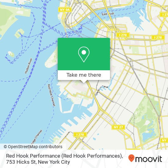 Red Hook Performance (Red Hook Performances), 753 Hicks St map