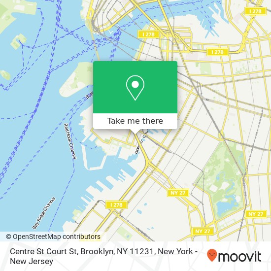 Centre St Court St, Brooklyn, NY 11231 map