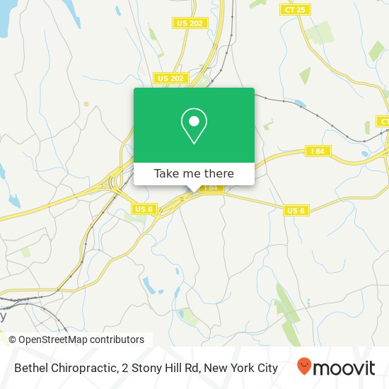 Mapa de Bethel Chiropractic, 2 Stony Hill Rd
