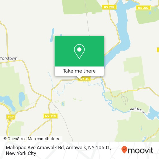 Mapa de Mahopac Ave Amawalk Rd, Amawalk, NY 10501