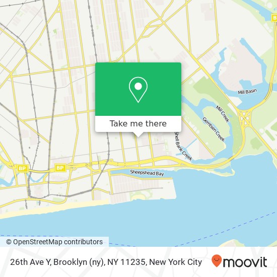 26th Ave Y, Brooklyn (ny), NY 11235 map