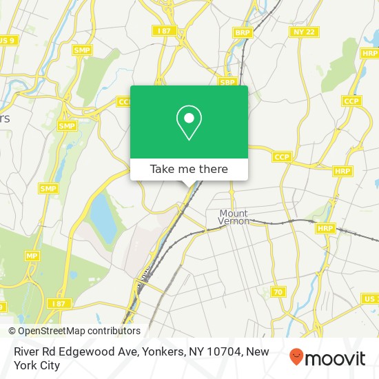 River Rd Edgewood Ave, Yonkers, NY 10704 map