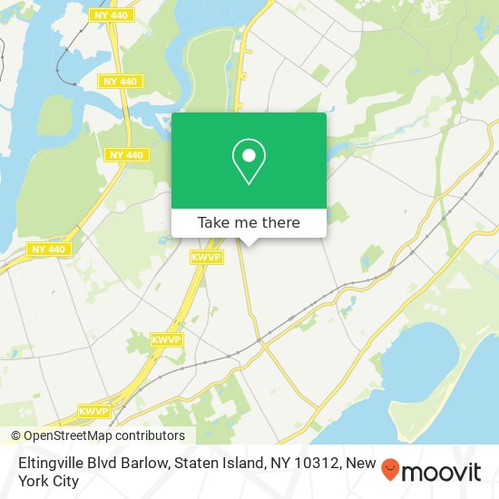 Mapa de Eltingville Blvd Barlow, Staten Island, NY 10312