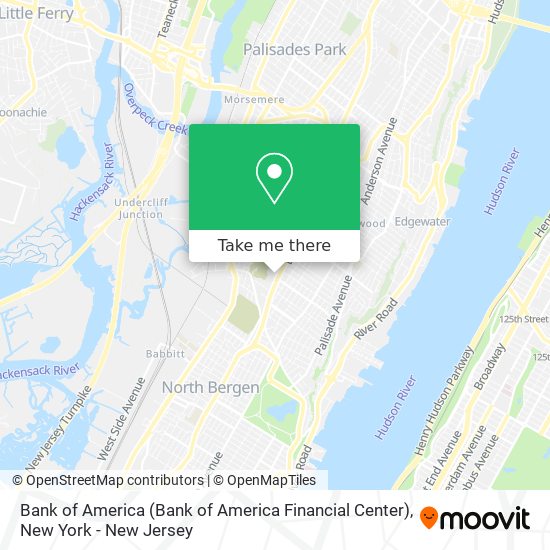 Mapa de Bank of America (Bank of America Financial Center)