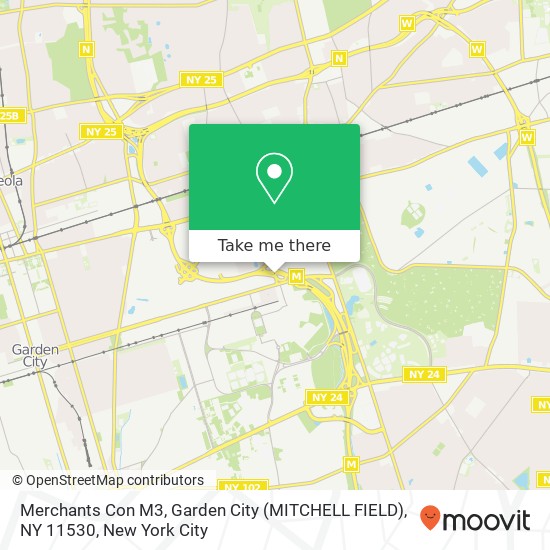 Merchants Con M3, Garden City (MITCHELL FIELD), NY 11530 map