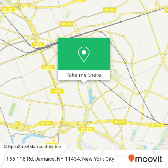 Mapa de 155 116 Rd, Jamaica, NY 11434