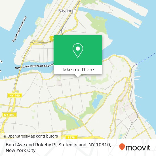 Mapa de Bard Ave and Rokeby Pl, Staten Island, NY 10310