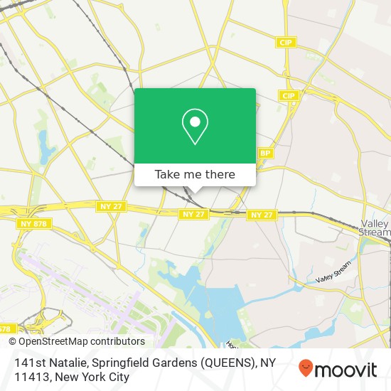 Mapa de 141st Natalie, Springfield Gardens (QUEENS), NY 11413