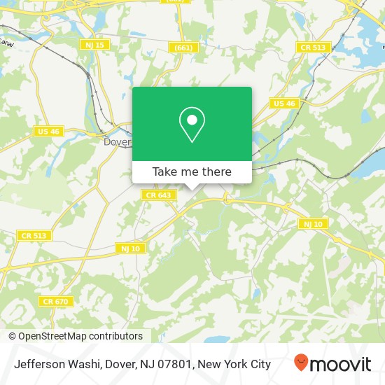 Jefferson Washi, Dover, NJ 07801 map